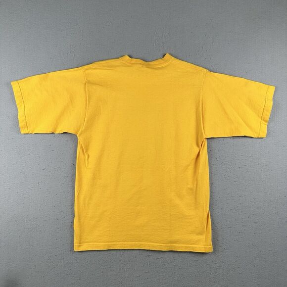 Vintage 1993 Guess Shirt Men’s Medium Yellow Los Angeles California Short Sleeve - Picture 16 of 16